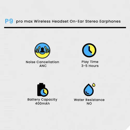 P9 pro max Wireless Headset